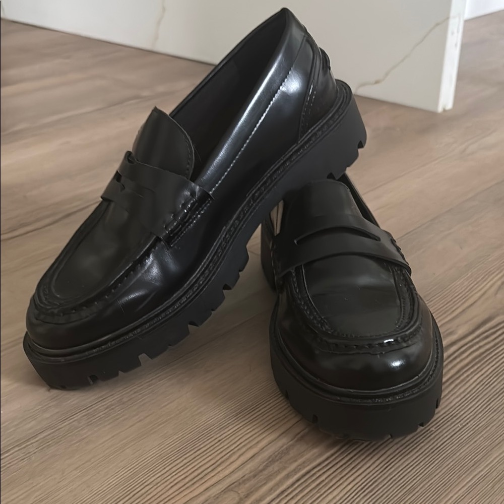 H&M Black Chunky Platform Flats